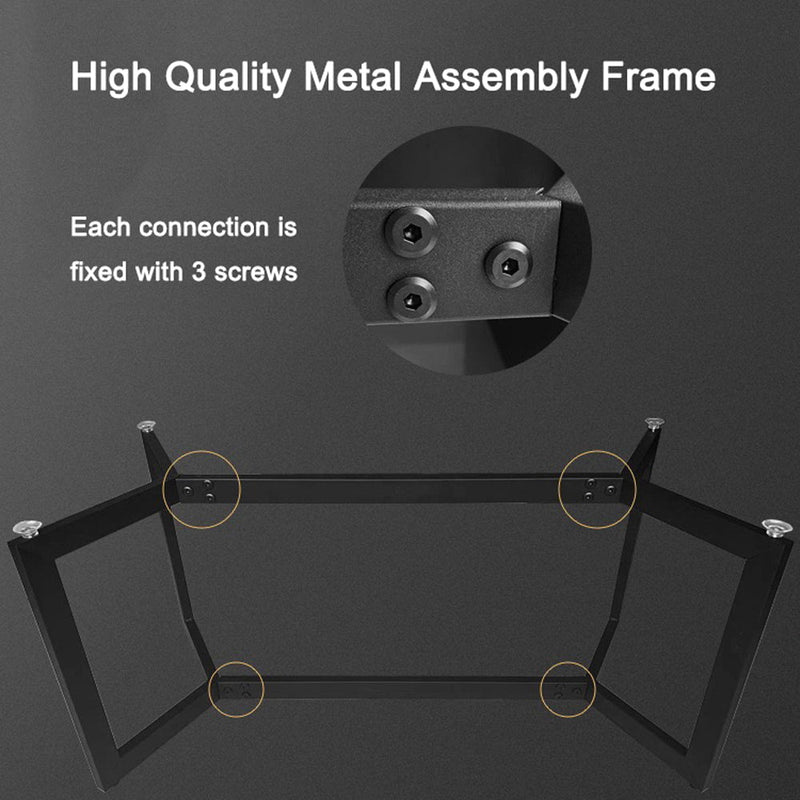 120x60cm Matte Black Minimalist Slate Coffee Table Marble Tea Table Living Room Rectangle Cocktail Side Table Solid Metal Legs Payday Deals