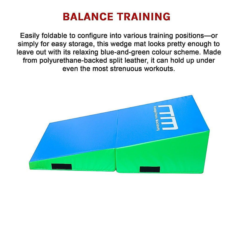 120x60x35cm Foldable Soft Incline Gymnastics Mat Wedge Yoga Gym Balance Training Payday Deals