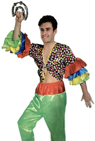 Mens Rumba Costume Mexican Spanish Latin Party Fancy Dress Up Dance Flamenco