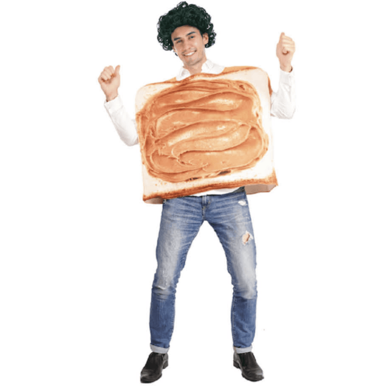 Adult Peanut Butter Costume Halloween Oktoberfest Sandwich Party Funny Outfit