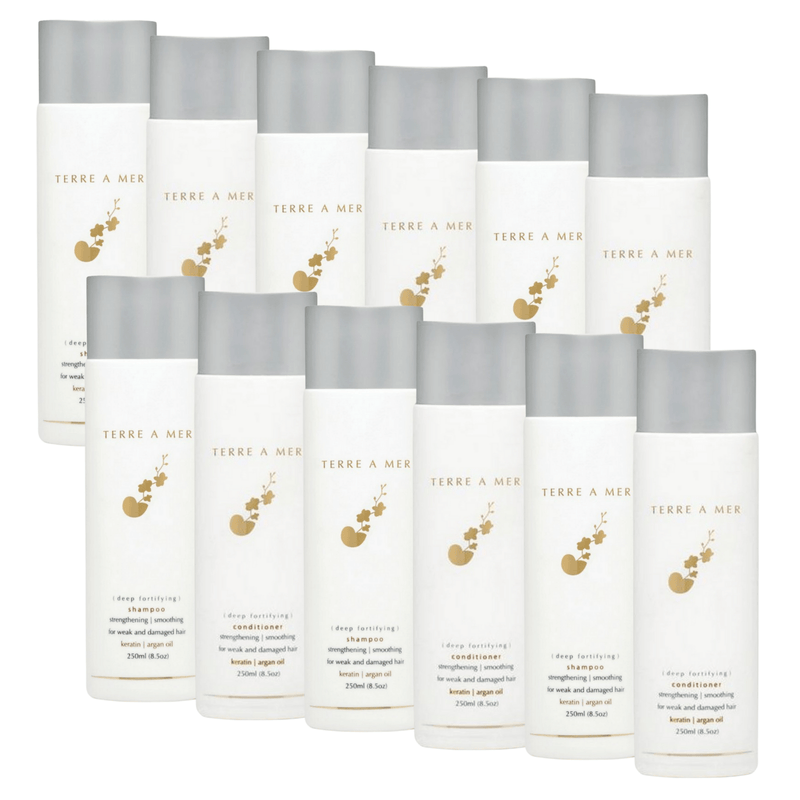 12pcs Set Terre A Mer Deep Fortifying Keratin Hair Shampoo + Conditioner 250ml (6+6) Payday Deals