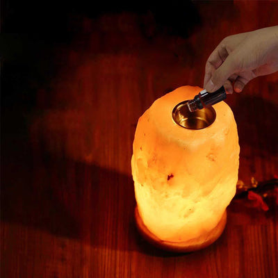 12V 12W 1-2kg Himalayan Pink Salt Diffuser Essential Oil Lamp Aromatherapy On/Off Payday Deals