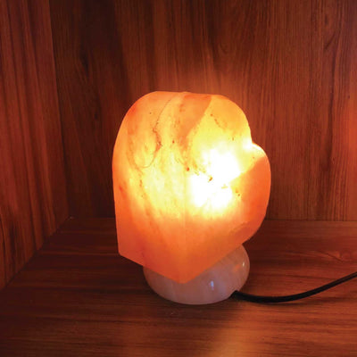 12V 12W Heart Himalayan Pink Salt Lamp Carved Rock Crystal Light Bulb On/Off Switch Payday Deals