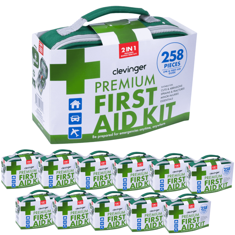 12x 258pcs Premium First Aid Kit Medical Travel Set Emergency Family Safety Payday Deals