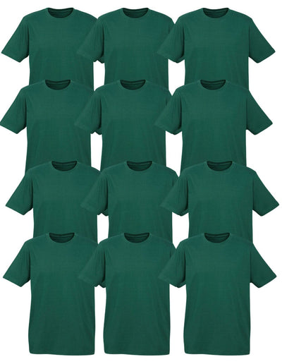 12X BULK Plain T Shirt 100% COTTON Assorted Colours S - XXL Mens Womens Top Payday Deals