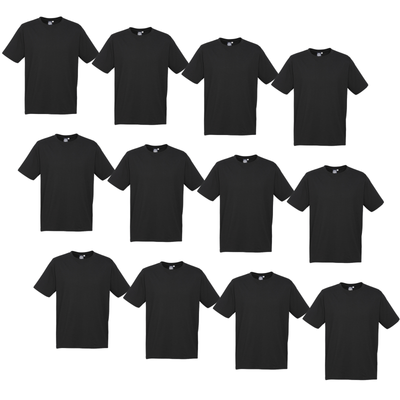 12X BULK Plain T Shirt 100% COTTON Assorted Colours S - XXL Mens Womens Top Payday Deals