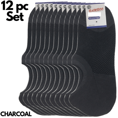 12x Pairs No Show Bamboo Socks Non-Slip Heel Grip Low Cut Invisible Footlet New Payday Deals