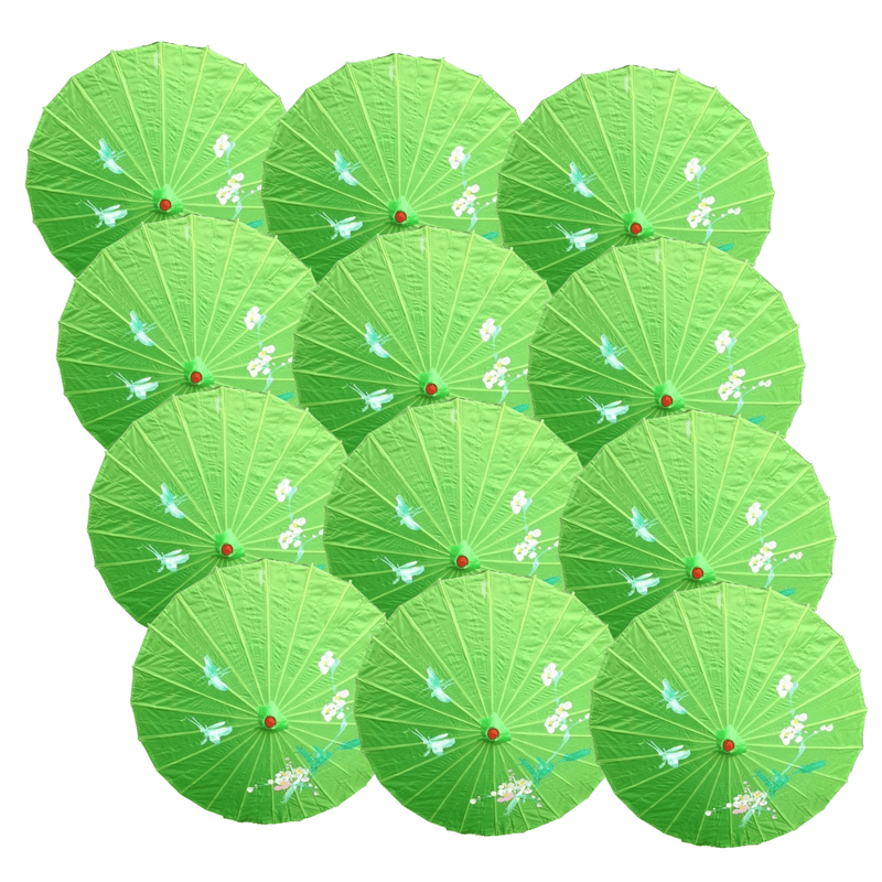 12x PARASOL UMBRELLA Chinese Japanese Bamboo Flower Pattern 80cm Large BULK Payday Deals