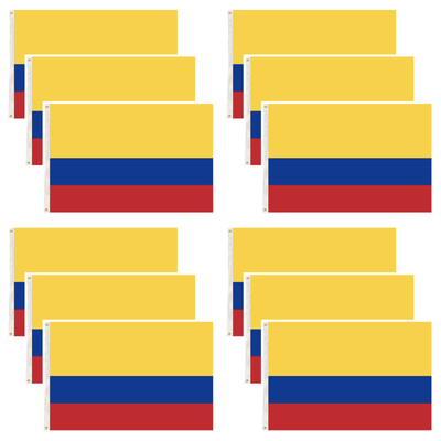 12x Republica de Colombia Country Flag Heavy Duty Colombian - 150cm x 90cm