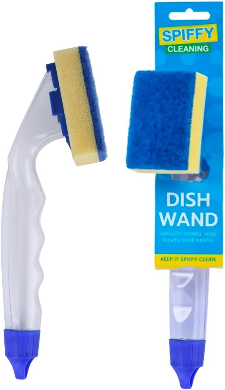 12x Spiffy Dish Wand w Fillable Soap Handle Bulk Payday Deals