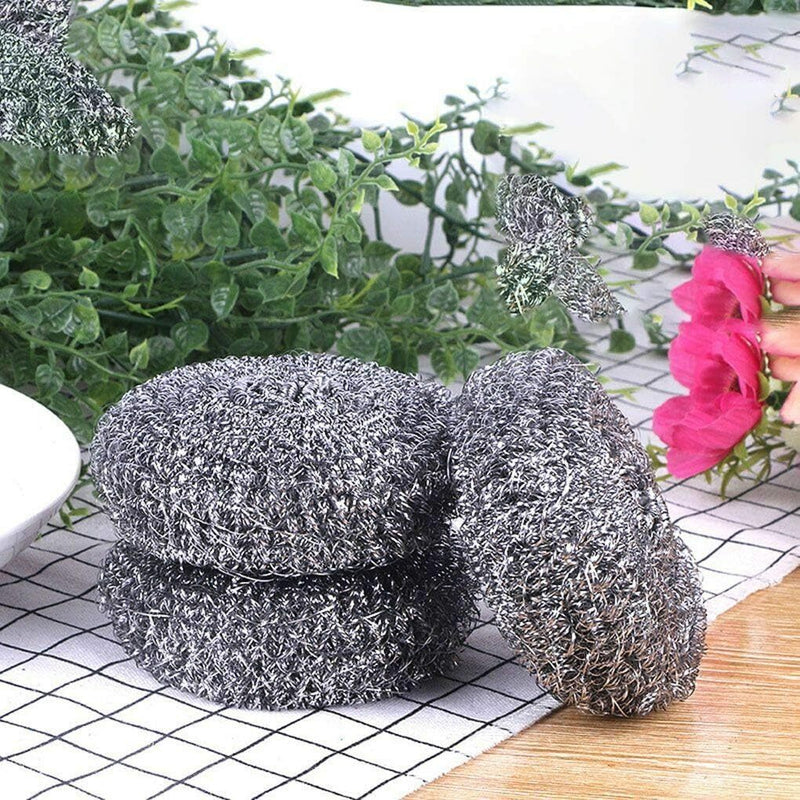 12x Spiffy Stainless Steel Jumbo Scourers Heavy Duty Stainless Steel Dishwashing Scrub Payday Deals