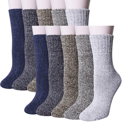 12x Womens Pairs Thick Wool Blend Work Socks Heavy Duty Outdoor Warm (EU37-EU41)