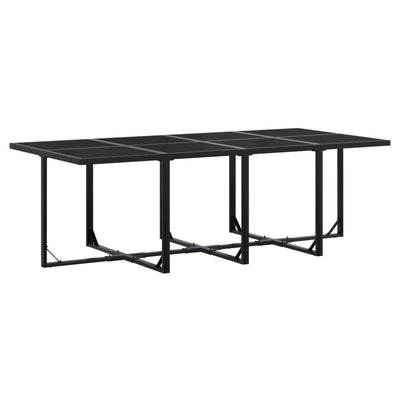 13 Piece Garden Dining Set with Cushions Black Textilene Payday Deals