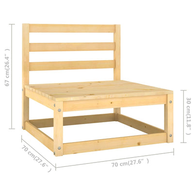 13 Piece Garden Lounge Set with Cushions Solid Pinewood Payday Deals
