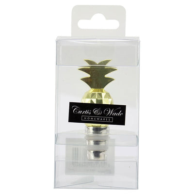 Curtis & Wade Tropical Bottle Stopper Rose Pineapple Shaped