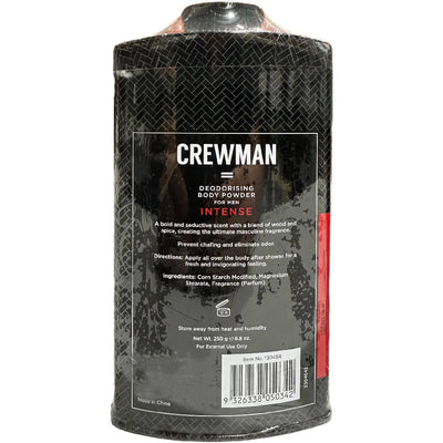 Crewman Mens Intense Talc Free Body Powder 250g Value Pack x 6