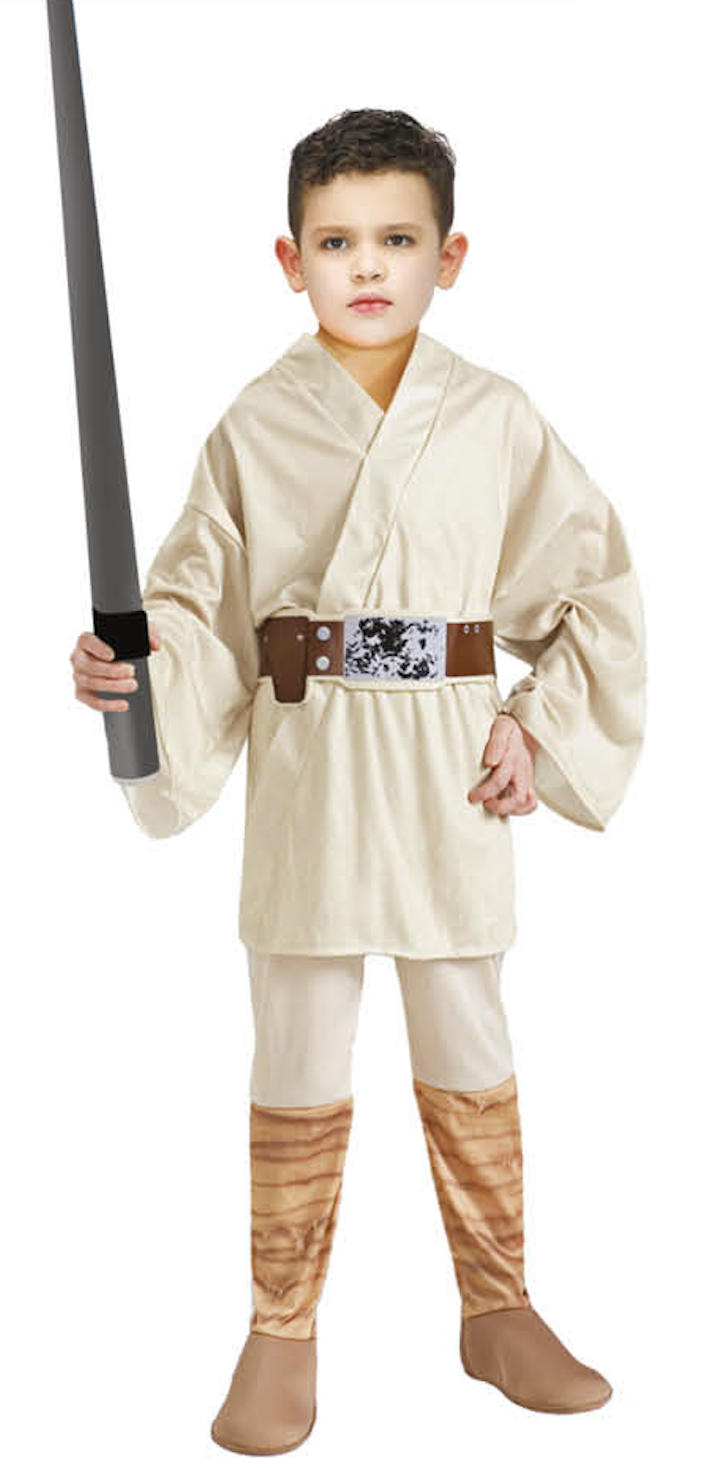 Childrens Space Warrior Costume Jedi Party Master Boys Kids