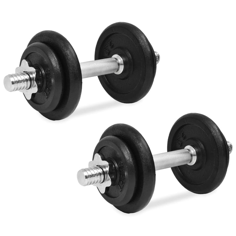 14 Piece Dumbbell Set 20 kg Cast Iron Payday Deals