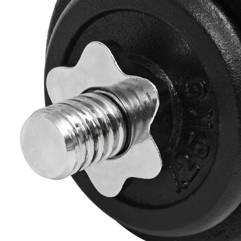 14 Piece Dumbbell Set 20 kg Cast Iron Payday Deals