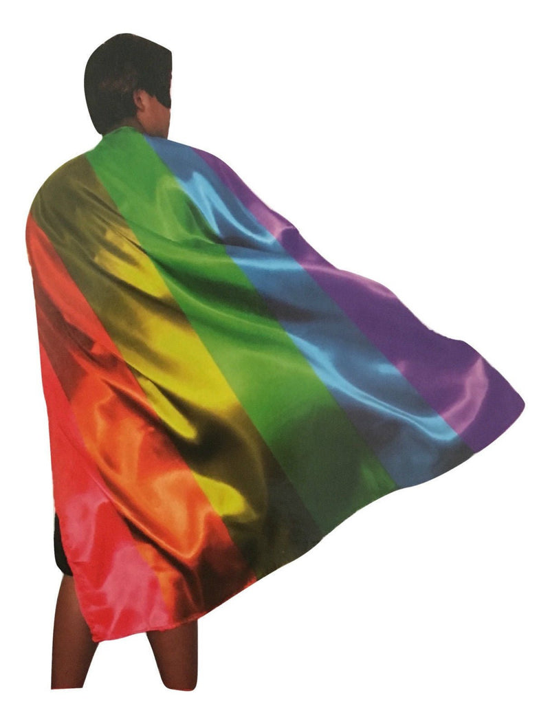 140cm DELUXE RAINBOW CAPE Party Fancy Dress Costume Adult Size Payday Deals