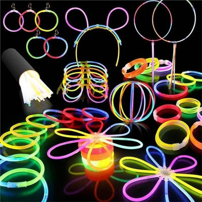 15 GLOW STICKS Party Light Glow In The Dark Rave BRACELETS Disco Bulk 20cm Payday Deals