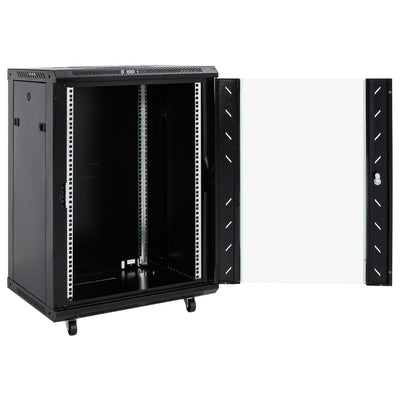 15U Network Cabinet with Swivel Feet 19" IP20 53x40x80 cm Payday Deals