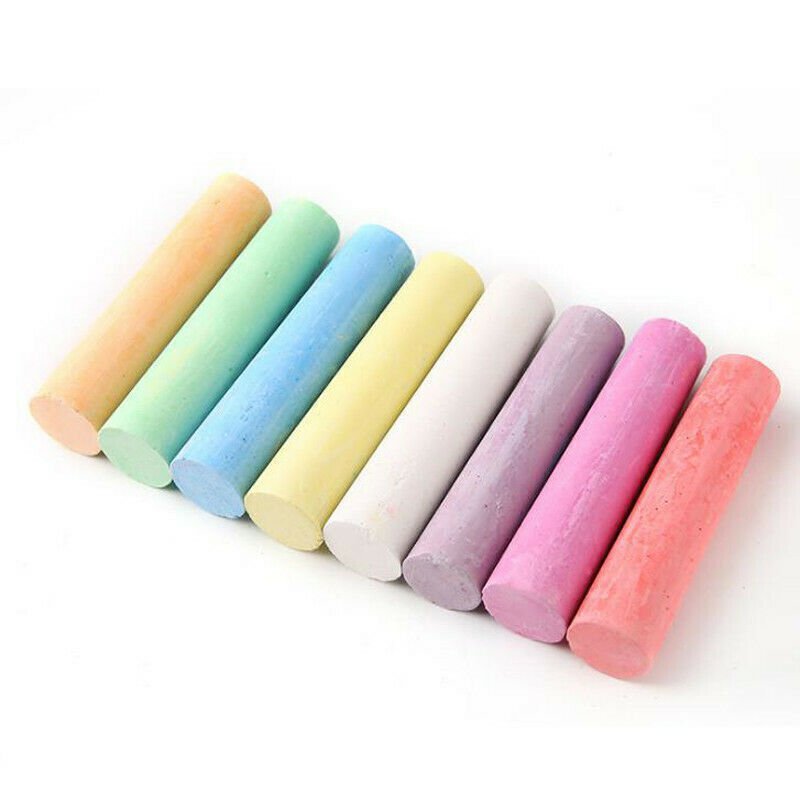 15x Jumbo Chalk Pack Kids White Drawing Chalkboard Easel Writing Indoor Outdoor Payday Deals