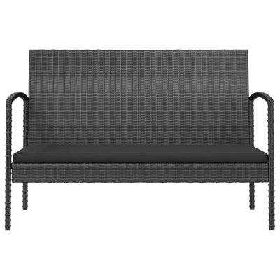 16 Piece Garden Lounge Set with Cushions Poly Rattan Black Payday Deals