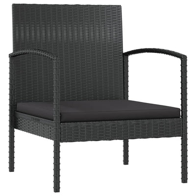 16 Piece Garden Lounge Set with Cushions Poly Rattan Black Payday Deals