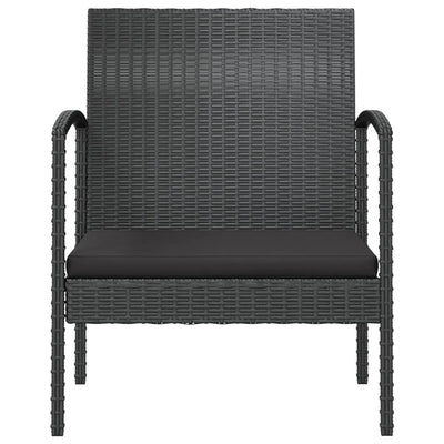 16 Piece Garden Lounge Set with Cushions Poly Rattan Black Payday Deals