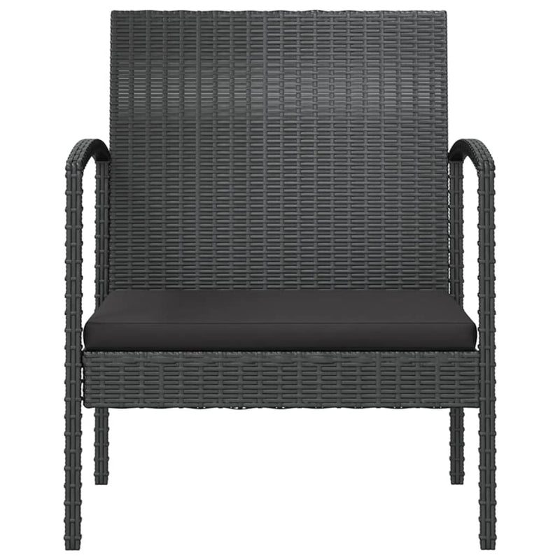 16 Piece Garden Lounge Set with Cushions Poly Rattan Black Payday Deals