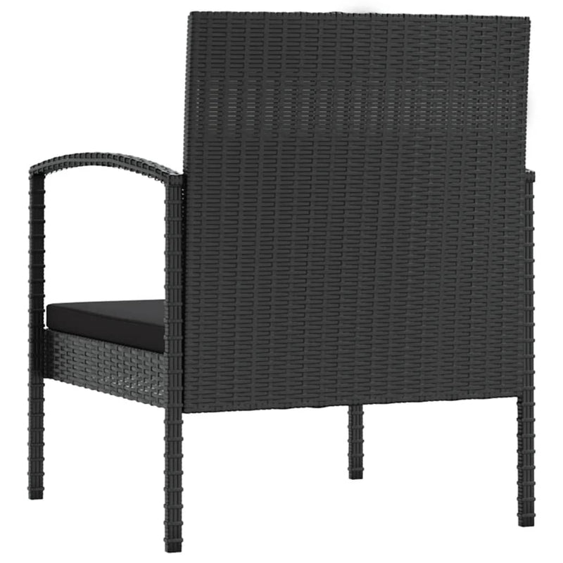 16 Piece Garden Lounge Set with Cushions Poly Rattan Black Payday Deals