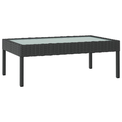 16 Piece Garden Lounge Set with Cushions Poly Rattan Black Payday Deals