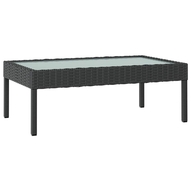 16 Piece Garden Lounge Set with Cushions Poly Rattan Black Payday Deals