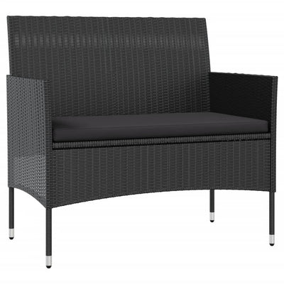 16 Piece Garden Lounge Set with Cushions Poly Rattan Black Payday Deals