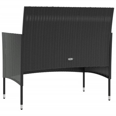 16 Piece Garden Lounge Set with Cushions Poly Rattan Black Payday Deals