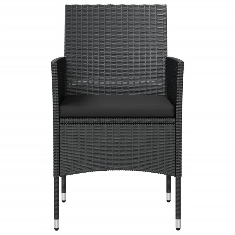 16 Piece Garden Lounge Set with Cushions Poly Rattan Black Payday Deals