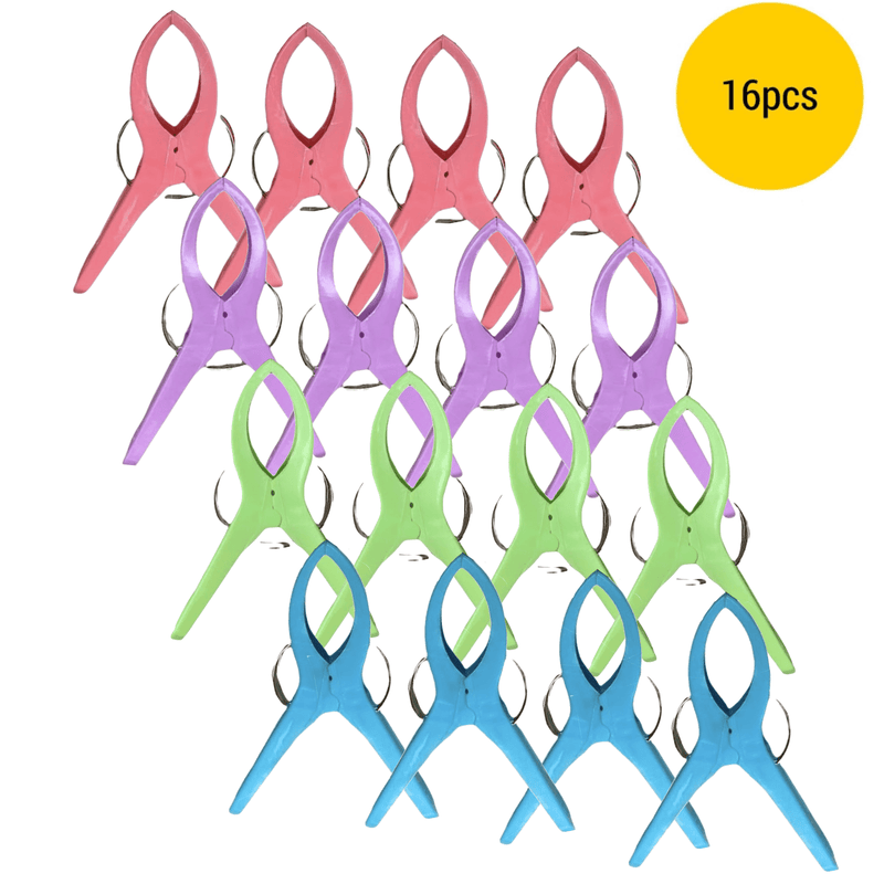 16x JUMBO PLASTIC CLOTHES PEGS Laundry Clips Washing Line Clothespin Fastener Payday Deals