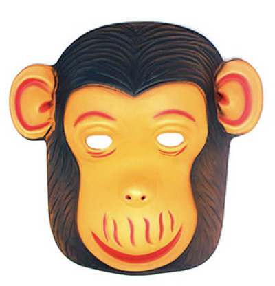 Animal Head Face Mask Halloween Costume Party Toys Adult Kids - Monkey