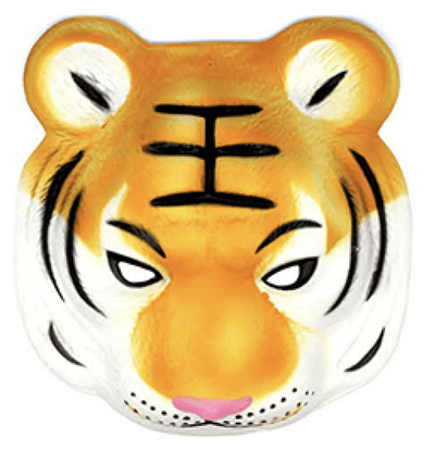 Animal Head Face Mask Halloween Costume Party Toys Adult Kids - Tiger