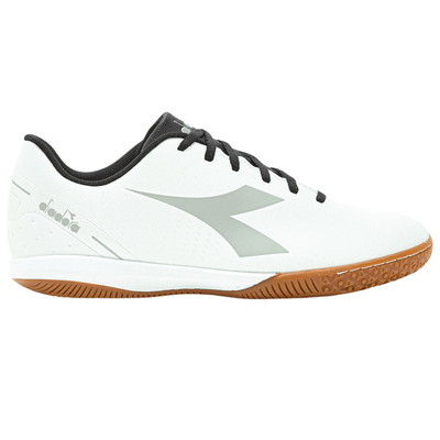 Diadora Pichichi 5 Indoor Soccer Futsal Boots Shoes Football - White/Grey/Black