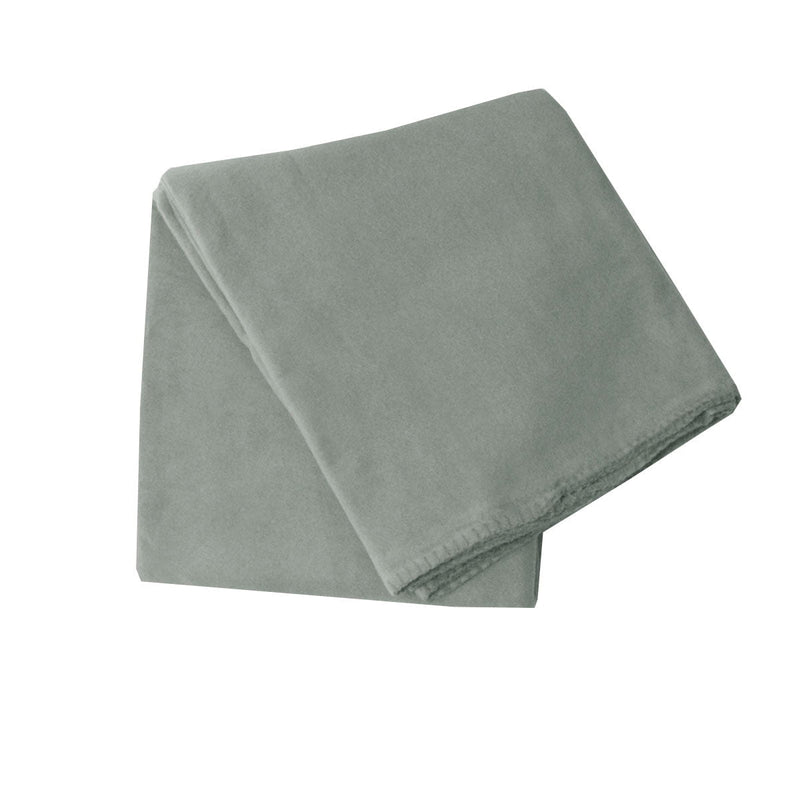 180GSM Extra Large Polar Fleece Throw Blanket 150 x 200cm Grey Payday Deals