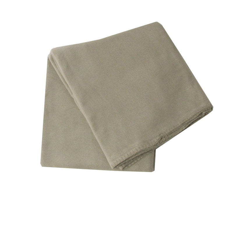 180GSM Extra Large Polar Fleece Throw Blanket 150 x 200cm Latte Payday Deals