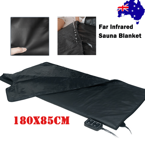 180x85cm Far Infrared Sauna Blanket Leather Slimming Detox Spa Body Shaping Low Payday Deals