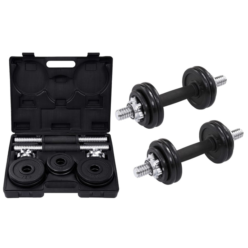19 Piece Dumbbell Set 15 kg Cast Iron Payday Deals
