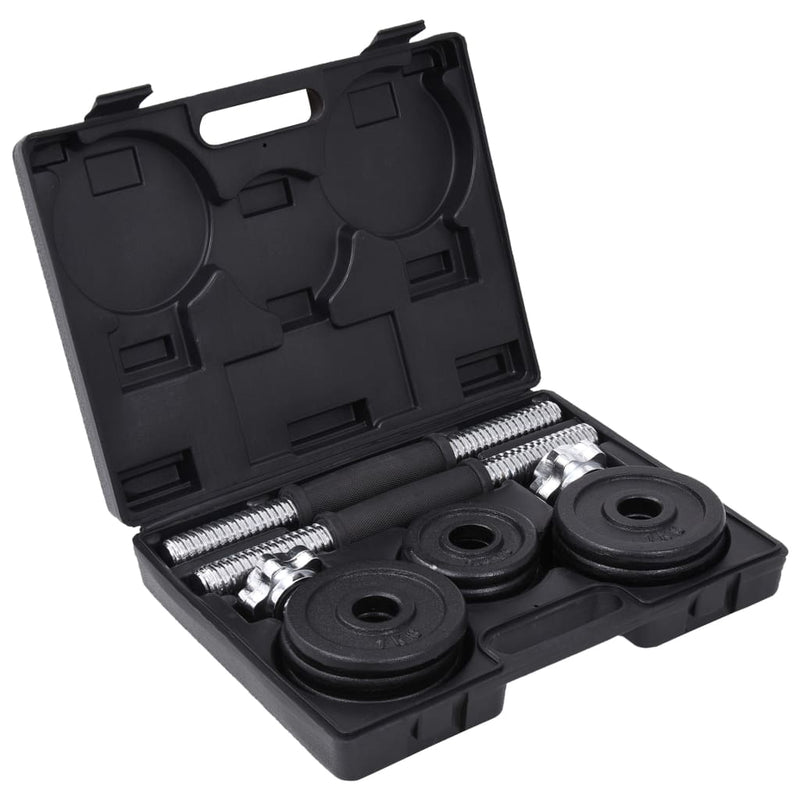 19 Piece Dumbbell Set 15 kg Cast Iron Payday Deals