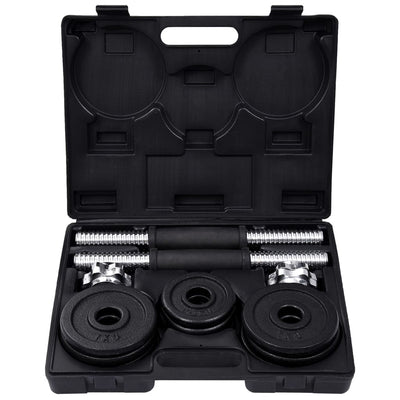 19 Piece Dumbbell Set 15 kg Cast Iron Payday Deals