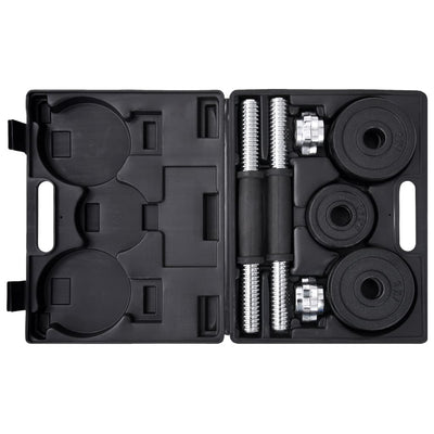19 Piece Dumbbell Set 15 kg Cast Iron Payday Deals