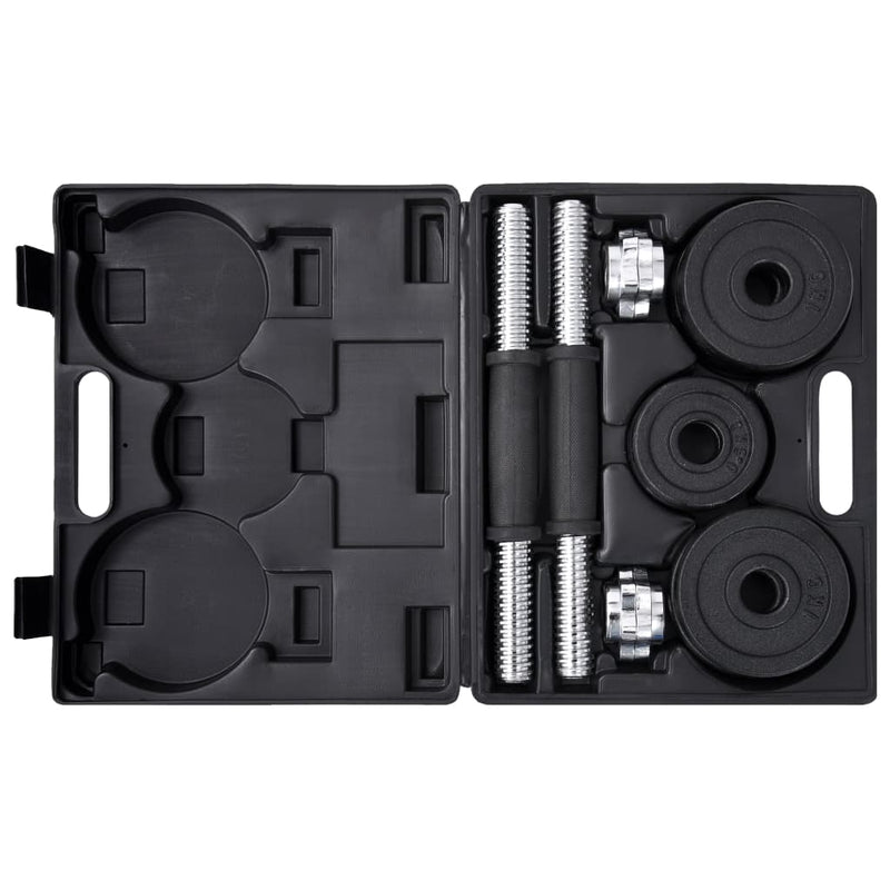19 Piece Dumbbell Set 15 kg Cast Iron Payday Deals