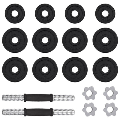 19 Piece Dumbbell Set 15 kg Cast Iron Payday Deals